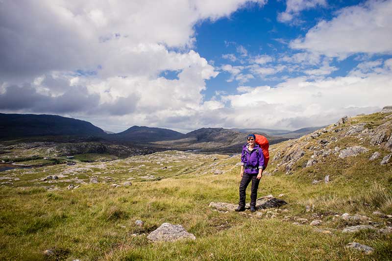 A mountain view on Harris -Solo walking the Hebridean Way, photo by Kathi Kamleitner