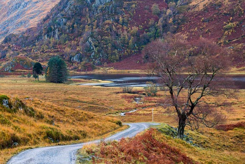 The road to Kinloch Hourn by Derek Beattie