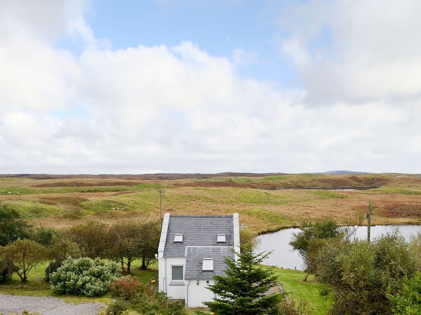 Boat house near loch Lochmaddy